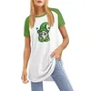 Dames T-shirts Y2k Delicaat Casual Dames Blouses En Tops 2024 Ronde Kraag Korte Mouwen St. Patrick's Day Gedrukt Grafisch Ropa