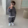 Clothing Sets Boys Spring And Autumn Sweatershirts Children's Leisure Korean Style Sports Kids Baby Top Pants Two Piece