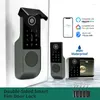 Smart Lock Fingerprint Door For Outdoor With IP68 Waterproof Password Digital Keyless Entry Home House
