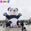 7mH (23ft) Mit Gebläse Großhandel 2024 Niedlicher riesiger aufblasbarer Panda, Pandabär-Cartoon-Figur für Kinder-Event-Werbung