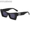 Offs Gafas de sol de diseñador Moda blanca Gafas de sol de lujo Marca Hombres Mujeres Vidrio de sol Flecha x Marco Gafas Tendencia Hip Hop Cuadrado Sunglasse Deportes Viajes Gafas de sol H8W 78