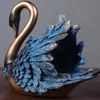 Animal Statue Storage Resin Sculptures Home Decor Modern Wine Rack Bottle Holder Living Room Decoration Table Desk Elegant Swan 240129