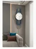 Zegary ścienne 72x35 cm duże nordyckie luksusowy zegar huśtający nowoczesny design salon zegarek cichy żelazny wiszący wystrój domu