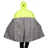 Raincoats Qian Portable Raincoat Men's and Women's Outdoor Poncho ryggsäck Reflekterande designcykelklättring Regntäcke