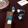 Boucles d'oreilles pendantes en résine 3D pour fille, outil de fermeture créatif, Simulation, Mini fontaine à boire, bijoux pour femmes