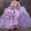 Abiti da ragazza Abito a fiori Bretelle in tulle Stampa a strati Principessa Prima Comunione Matrimonio Festa da ballo Regalo per bambini da sogno