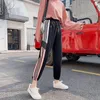 Women's Pants Oversized S-5XL Baggy Sweatpants For Women Lounge Bottoms Spring Striped Sport Running Joggers Y2k Outfits With Pockets