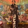 Vestidos de noite muçulmanos de renda preta vintage elegante bainha árabe saudita plus size vestido de baile gola alta manga longa marroquino Abayas Dubai vestido formal Vestios Fiestas