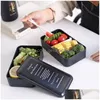 Lancheiras Box Food Container Aquecido Bento para Crianças Lancboks Lonchera Refeição Preparação Garrafa Térmica Bolsa Almuerzo T200710 Drop Delivery Ho Dheoa