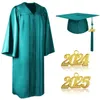 Męskie dresy 2024 Unisex studenckie czapka ukończenia ukończenia studentów Zestaw wiszący formalne szkolne szkolne szlify hat solidny kolor biurka na uniwersytecie