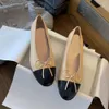 Designer Sandal Chaneles Loafer Schuhe Herbst vielseitig runder Kopf flacher Mund Ballet Schuhe Bogenknoten flacher Boden flacher Fersenschuhe für Frauen