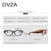 Zonnebril OVZA Cat Eye Womens Brand Designer 2024 Retro Vintage Brillen Frame Heren S4028