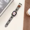 Erstaunliche Lederarmband-Armbänder für Apple Watch 38 mm, 40 mm, 41 mm, 42 mm, 44 mm, 45 mm, 49 mm, luxuriöse, hochwertige Uhrenarmbänder für iWatch 8, 7, 6, 5, 4 mit Logo-Box für Damen und Herren