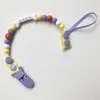 Pacifier Holdersclips Acrylic Beaded Baby Chain Tether Toy Anti-Drop Drop Delivery Otkcy