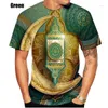 Camisetas para hombres 2024 Hombres Mujeres Moda Arte musulmán Impreso Camisa 3D Manga corta Camisetas divertidas Tops