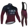 Ineos Team Uomo Primavera Sport Maglia da ciclismo Autunno Mtb Abbigliamento da bicicletta Estate Manica lunga Triathlon Mountain Bike Bib Pant Set 240202