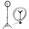 10 "26cm LED Selfie Ring Light 6 polegadas 16 cm de preenchimento fotografia de vídeo Luz de vídeo com telefone Tripé com table