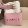 INS Storage Baskets Household Laundry Basket Portable Large Capacity Bags Clothing Quilt Organizer Home Decor 240125