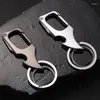 Llaveros Creativo Mini Cuchillo Llavero Plegable Letras personalizadas Abridor de botellas multifuncional Llavero de coche Cadena Llavero para hombres