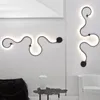 Wall Lamp Post Modern Lamps Acrylic Bedroom Study Living Balcony Room Home Decor White Black Iron Body Sconce Led Lights Fixtures