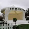 4.5x4.5m (15x15ft) avec ventilateur en gros gonflable commercial maison de rebond de mariage gonflables château gonflable blanc sautant videur moonwalks pour la décoration de fête
