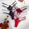 Women's Panties Sexy Lace Transparent Women Double Strap Low Waist Thong Lingerie Breathable G-string Underwear Sensual Tangas