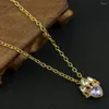 Ожерелья с подвесками, Корона Рапунцель, очаровательное ожерелье для женщин и девочек, позолоченные принцессы, свадебные украшения, аксессуары, подарок