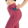 Damenhose, elastischer Bund, hohe Taille, Bauchkontrolle, Yoga mit Po-Lift-Design, weiche, atmungsaktive Kompression für