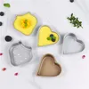 Baking Moulds Heart Shaped Cake Mold DIY Mousse Ice Cream Pudding Pastry Mould Strawberry Shape Non-stick Mini Pan Tools