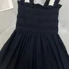 Casual Dresses 2024 Summer Black Long Dress Women Sweet Ball Gown Girl Sexy Spaghetti Strap Sleeveless Ruffles