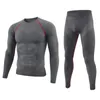 Men's Tracksuits Outdoor Sports Thermal Underwear Suit Training Fitness Clothing T-Shirt Quick-Drying Tops And Pants