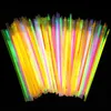 Party Glow Sticks Toys Fluorescencja światło w ciemnych jasnych bransoletach kolorowe świecące kij urodziny koncerty na żywo 240126