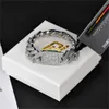 Europejska i amerykańska modna bransoletka Hip-Hop 925 20 mm Mosan Diamond Cuban Chain Męskie biżuterię hurtowo