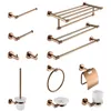 Rose Gold Stainless Steel Beautiful Wall Hook Toilet Paper Holder Towel Bar Bathroom Accessories 240123