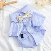 Cão vestuário gato camisa verão roupas para animais de estimação filhote de cachorro pequeno traje yorkshire terrier pomeranian poodle bichon schnauzer roupas