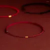 Charm-Armbänder, rotes Schnur-Armband mit Perlen, Kabbalah-Schutzfaden, handgefertigtes Glücksgeschenk für Frauen, Männer, Mädchen, Jungen