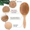 Brosse à cheveux naturelle pour femmes, peignes à dents larges, coussin de palette sain, brosse de Massage, peigne en bois, soins capillaires, accessoires de barbier 240117