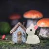 Décorations de jardin 100 pcs Mini Ornement Animaux Artisanat Modèle Bonsai Résine Décor Modèles Miniatures