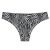 Women's Panties Leopard Ice Silk Thin Sports Underpants Intimate Sexy Woman And Thongs Lingerie For Sex Tiger Zebra Briefs