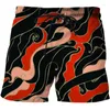 Pantaloncini da uomo Uomo Motivo a onde Stampa 3D Moda Asciugatura rapida Costume da bagno uomo Bermuda ragazzo Estate Spiaggia