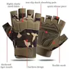 Radfahren Handschuhe Militär Armee Schießen Fingerlose Halbe Finger Männer Taktische Anti-Slip Outdoor Sport Fahrrad Reiten Fitness