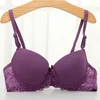 Bras A B Small Chest Size Women Bra Thin Cup Mold Soft Cotton Brassiere Hollow Out Lace Underwear Sexy 34 36 38