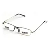 Hommes lunettes de lecture bleu stylo conteneur qualité Portable HD verre optique lentille cadre métal 1.0 1.5 2.0 2.5 3.0 3.5 4.0 R113 240122