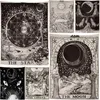 Tapestries Tarot Card Tapestry Wall Hanging Astrology Divination Bedspread Beach Mat Blanket Art Home Decoration