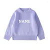 Clothing Sets Winter Sweater Outfits Baby Girls Clothes Set Customized Name Embroidery Woolly Bodysuit Long Sleeve Babi Boys Many Colors
