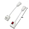 Lamphållare E27 Baskula hållare Ljusuttag med på/av switch Plug -vägg flexibel böjbar adapter