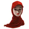 Roupas étnicas Chapéu de Beisebol Cap Hijab Xaile Instant Bandana Turbante para Mulheres 2024 Pronto para Usar Um Peça Lenço Protetor Solar