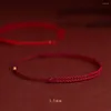 Braccialetti con ciondoli Bracciale con cordino rosso con perline Filo di protezione della Kabbalah fatto a mano Regalo di buona fortuna per donne Uomini Ragazze Ragazzi