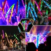 1224PCSParty Fluorescence LED Light Glow Sticks Bracelets Necklaces Neon Supplies For Xmas Wedding Colorful Luminous Tubes 240126