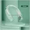 Other Home Garden 4000Mah Hanging Neck Fan Portable Air Conditioner Bladeless Usb Rechargeable Cooler 5 Speed Electric For Sports Dhitg
